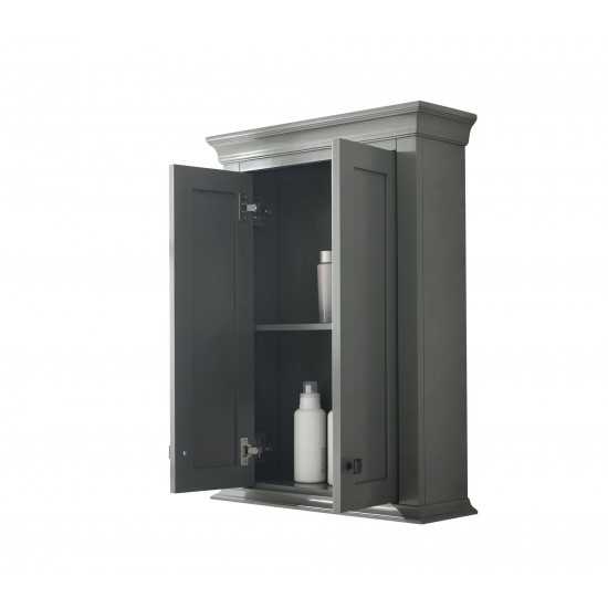 24" Pewter Green Toilet Topper Cabinet