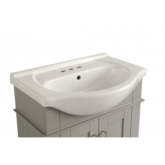 Legion Furniture 24" Gray Sink Vanity, No Faucet