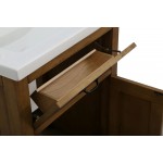 24" Weathered Gray Sink Vanity, No Faucet