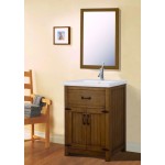 24" Weathered Gray Sink Vanity, No Faucet