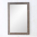 20" Weathered Gray Mirror