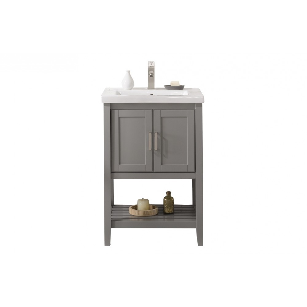 Legion Furniture WLF9024-G 24" Gray Sink Vanity