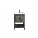 Legion Furniture WLF9024-PG 24" Pewter Green Sink Vanity