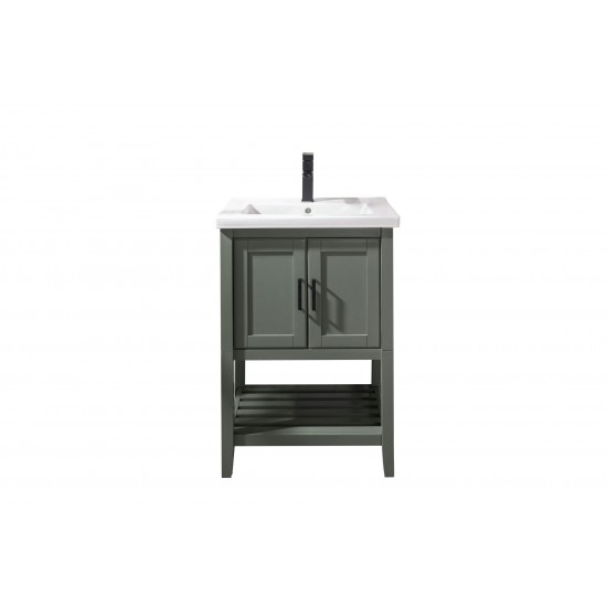 Legion Furniture WLF9024-PG 24" Pewter Green Sink Vanity