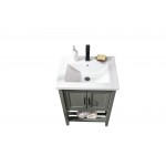 Legion Furniture WLF9024-PG 24" Pewter Green Sink Vanity