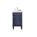 Legion Furniture 18" Sink Vanity In Blue