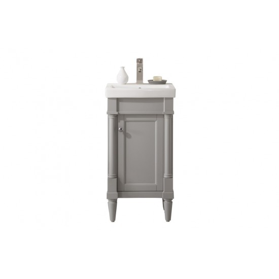 Legion Furniture 18" Sink Vanity In Gray
