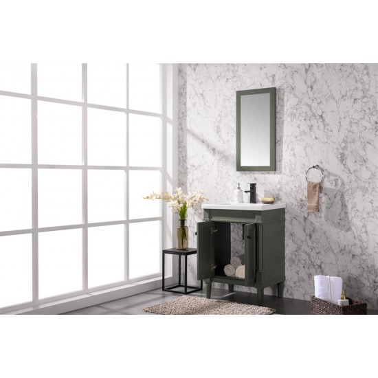 Legion Furniture 24" Sink Vanity In Pewter Green