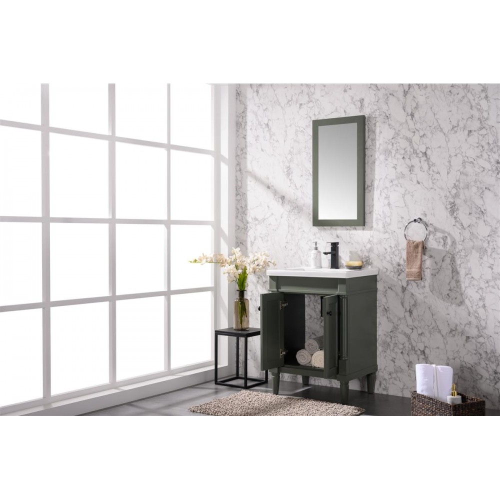 Legion Furniture 24" Sink Vanity In Pewter Green