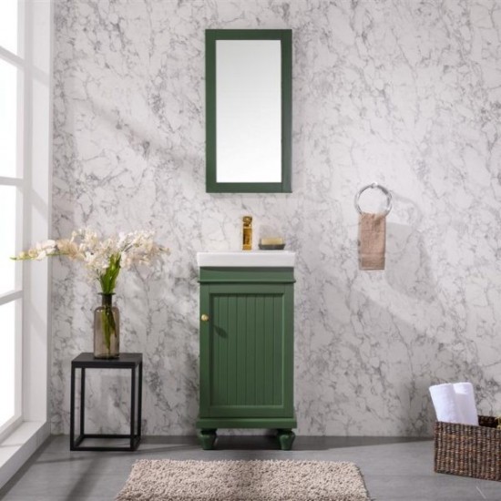 18" Vogue Green Sink Vanity