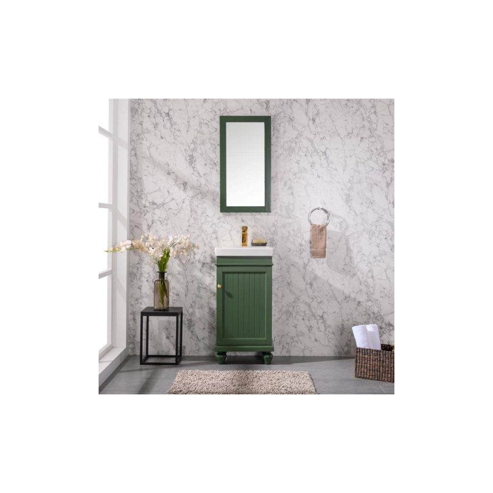 18" Vogue Green Sink Vanity