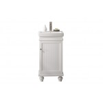 18" White Sink Vanity