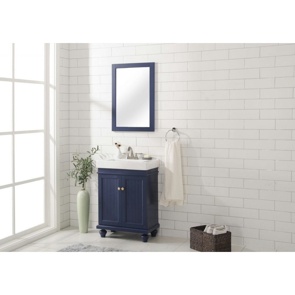 24" Blue Sink Vanity