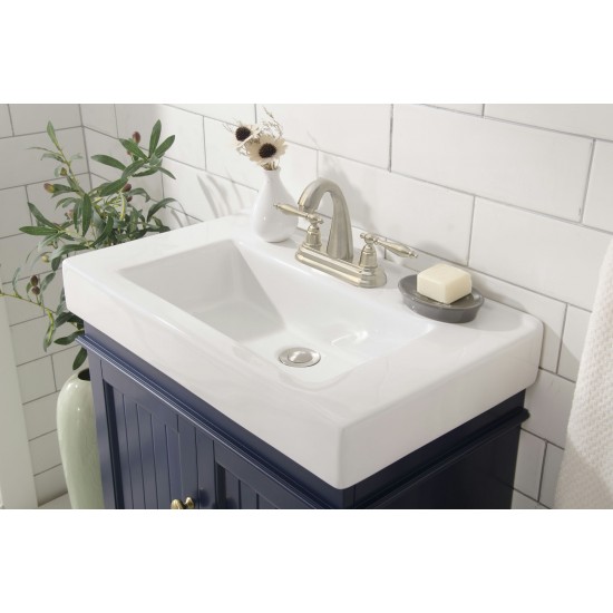 24" Blue Sink Vanity