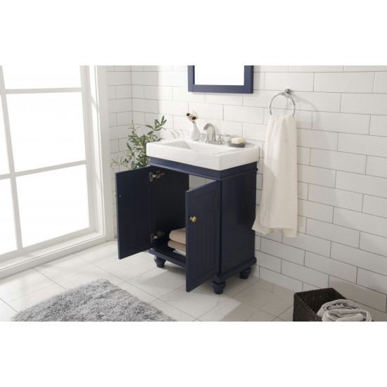 24" Blue Sink Vanity