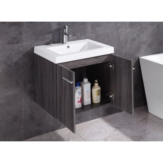 24" Bathroom Vanity Without Mirror- Pvc