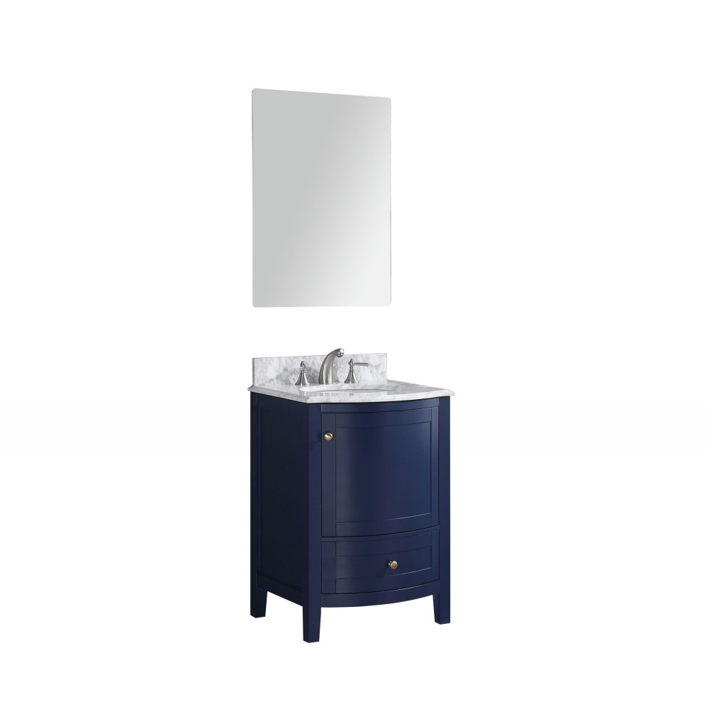 24" Blue Bathroom Vanity Without Mirror - Pvc