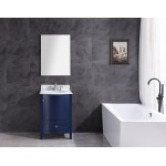 24" Blue Bathroom Vanity Without Mirror - Pvc