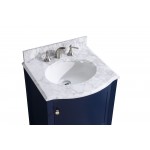 24" Blue Bathroom Vanity Without Mirror - Pvc