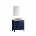 36" Blue Bathroom Vanity-Pvc
