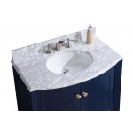 36" Blue Bathroom Vanity-Pvc