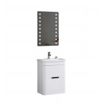 24" Bathroom Vanity With Led Mirror- Pvc