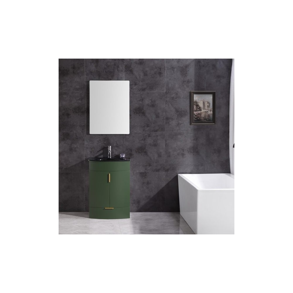 24" Vogue Green Bathroom Vanity - Pvc