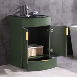 24" Vogue Green Bathroom Vanity - Pvc