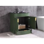 30" Vogue Green Bathroom Vanity - Pvc