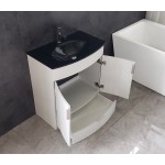 30" White Bathroom Vanity - Pvc