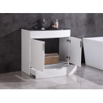 36" White Bathroom Vanity - Pvc