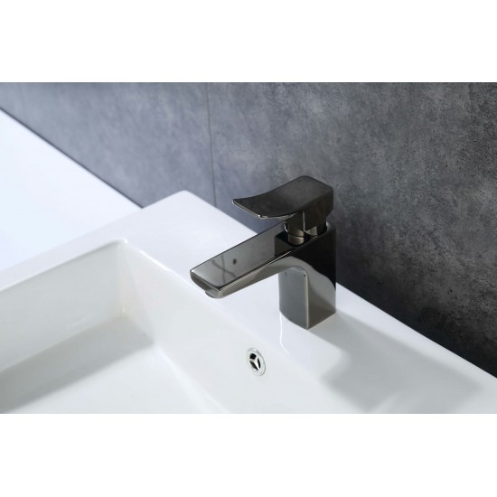 Legion Furniture Faucet With Drain In Glossy Black