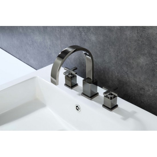 Faucet With Drain - Glossy Black