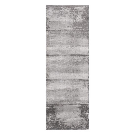 Surya Tibetan Tbt-2327 Medium Gray Rug 2'7" X 7'7"