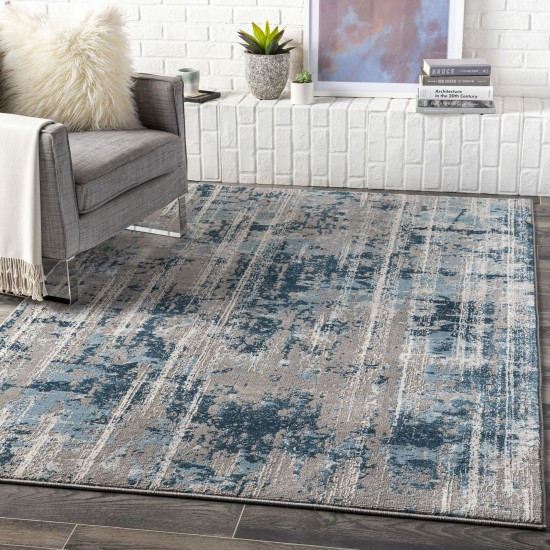 Surya Tibetan Tbt-2331 Teal Rug 2' X 2'11"