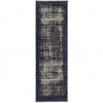 Surya Toscana Navy Rug 2'6" X 7'3"