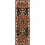 Surya Urfa Brick Red Rug 2'6" X 8'