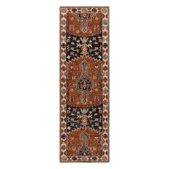 Surya Urfa Brick Red Rug 2'6" X 8'