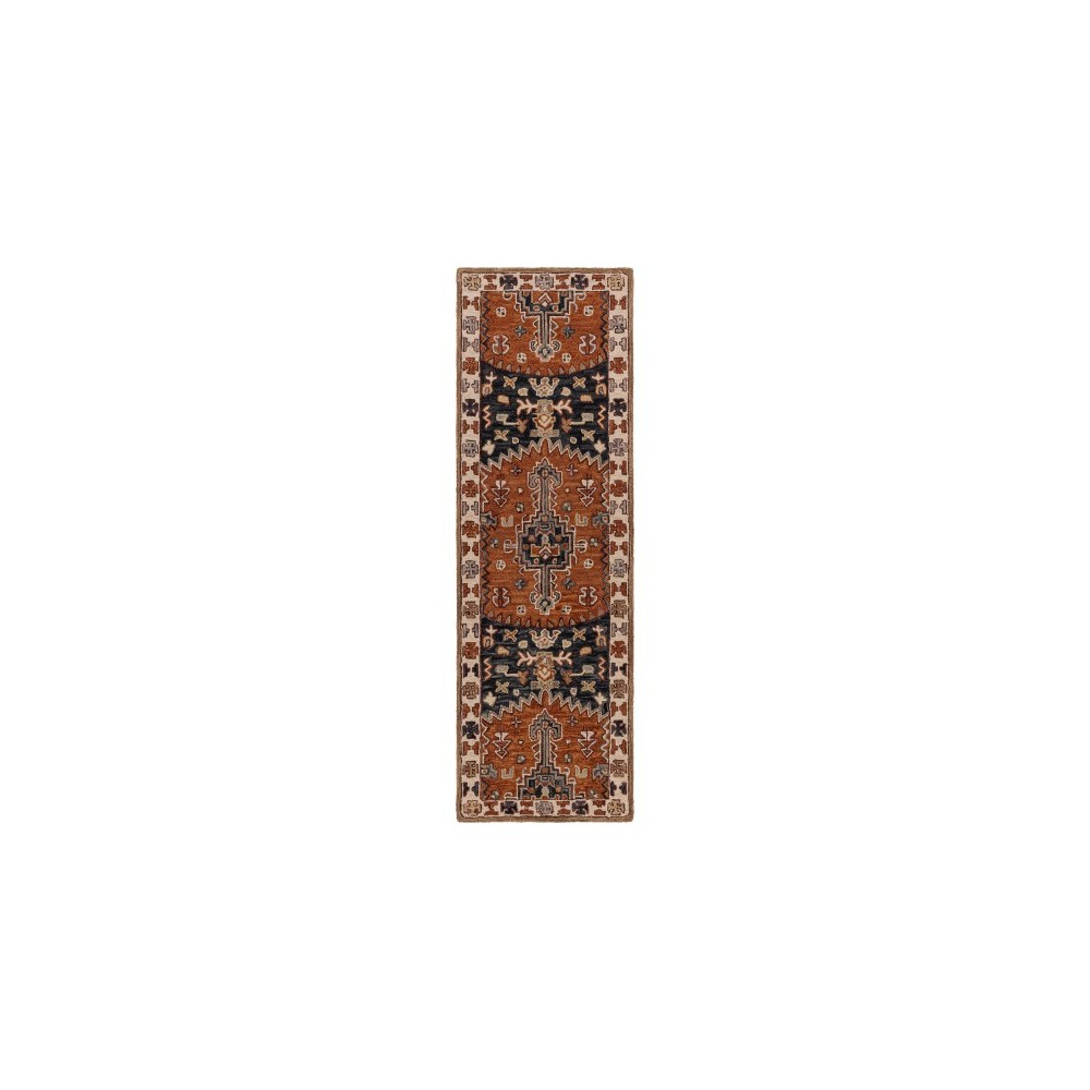 Surya Urfa Brick Red Rug 2'6" X 8'