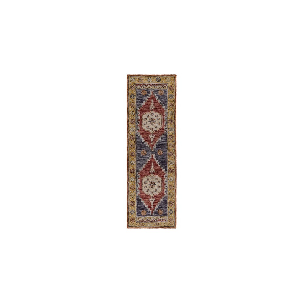 Surya Urfa Dark Red Rug 2'6" X 8'