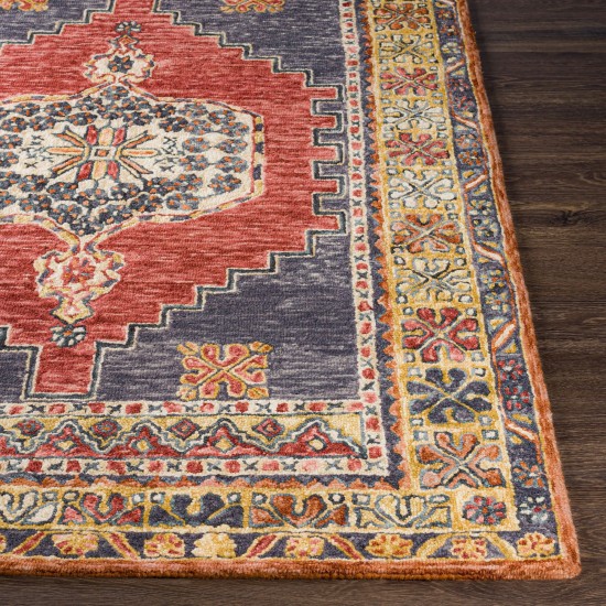 Surya Urfa Dark Red Rug 2'6" X 8'