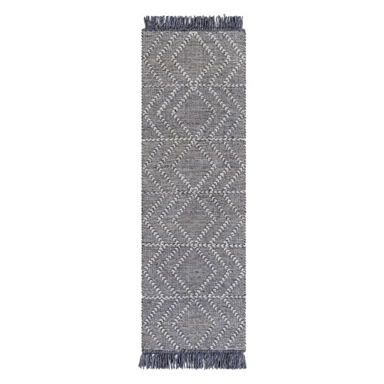 Surya Uttar Charcoal Rug 2'6" X 8'