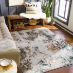 Surya Wanderlust Deep Teal Rug 5'3" X 7'3"