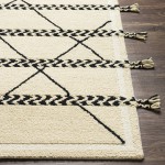 Surya Zanafi Tassels Zts-2311 Cream Rug 2' X 3'