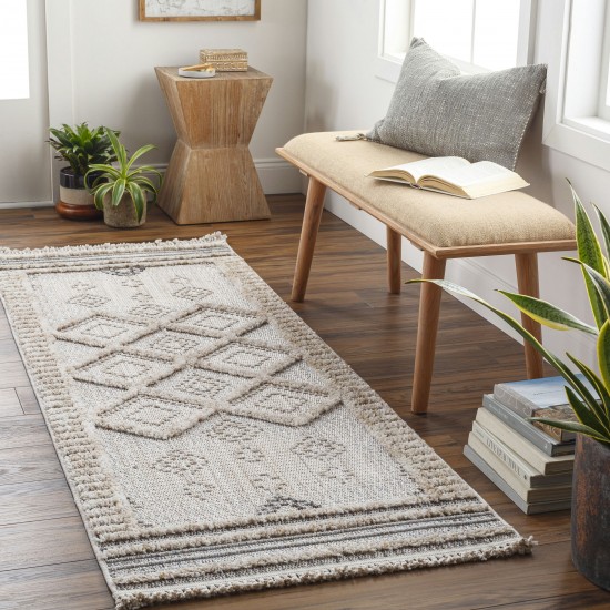 Surya Zaragoza Zrz-2301 Cream Rug 2'7" X 7'3"