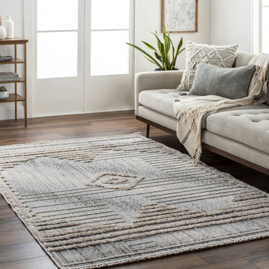 Surya Zaragoza Zrz-2305 Medium Gray Rug 5'3" X 7'