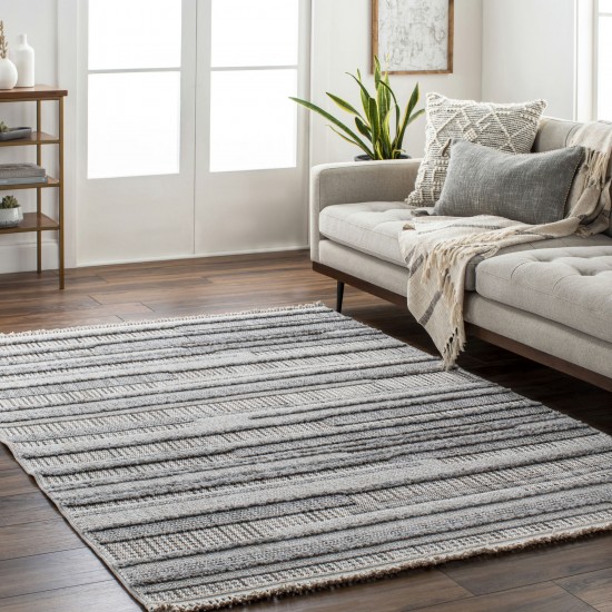 Surya Zaragoza Zrz-2307 Charcoal Rug 2'7" X 7'3"