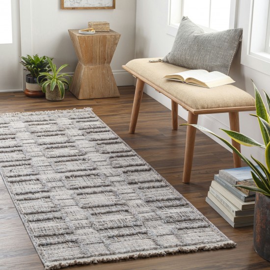 Surya Zaragoza Zrz-2314 Charcoal Rug 2'7" X 7'3"