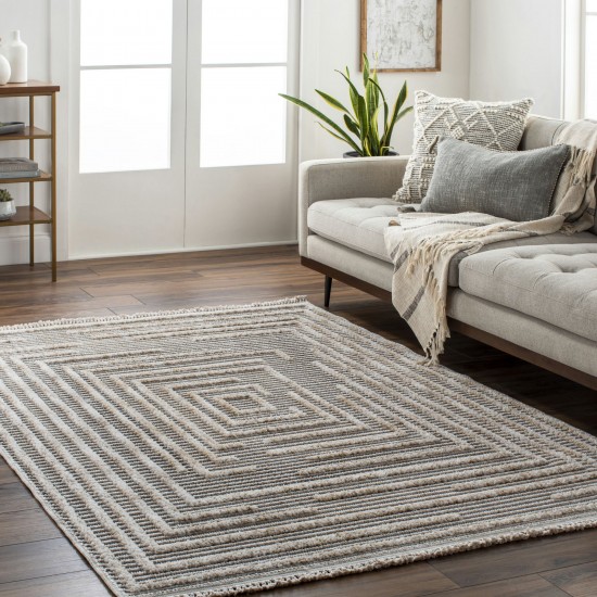 Surya Zaragoza Zrz-2315 Medium Gray Rug 5'3" X 7'