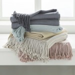 Surya Chantel Pale Blue Throw 50"W X 60"L